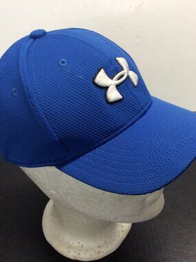 Under Armour Youth Blitzing Hat Size YSM/YMD Blue Baseball Cap Quick Dry 2017